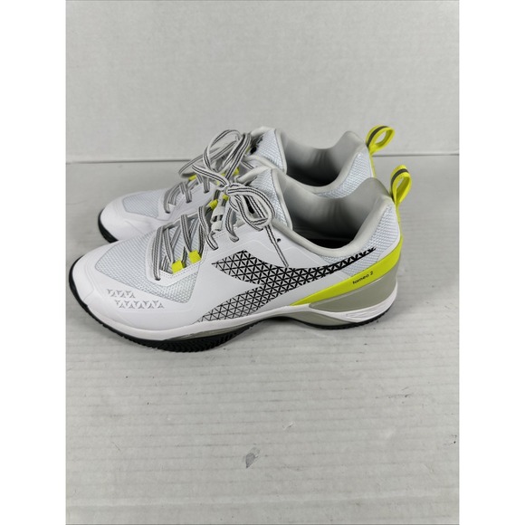 diadora Blushield Torneo 2‎ Ag Tennis Womens Green, White Sneakers Athletic 10.5 - Picture 3 of 9